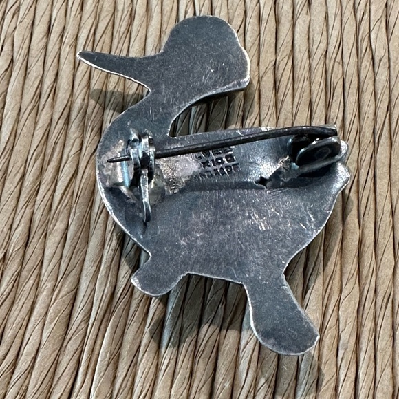 DUCK/BIRD brooch stamped “silver, made in Mexico, handmade” - Picture 7 of 9